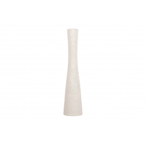 Керамична ваза 40см Organic Cone бяла